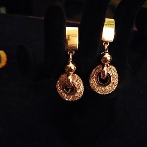 Wrapped Swarovski crystal earrings